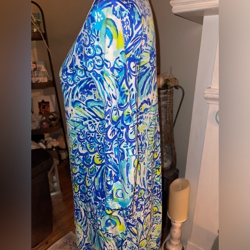 Lily Pulitzer Erin blue crush dress. Worn once EUC SIZE XS - Picture 4 of 13